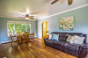Formal Dining Area with Real Hardwood Floors!