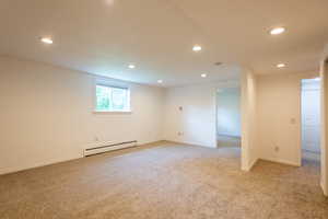 Basement Family Room with lots of New Carpet!