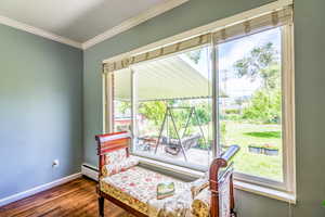 Large Windows bring in Lots of Natural Light and a Beautiful View of the Lovely Backyard!