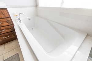 Soak tub with window views