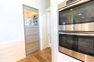Walk in Pantry, Antique Door, 6x10 Pantry Area with built in shelving