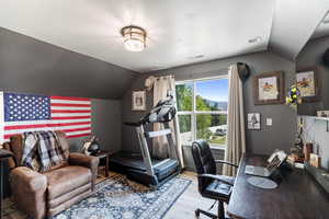 5th bedroom upstairs with southern views & walk in closet (or use it as an office:)