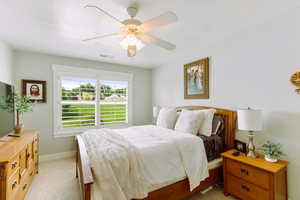 2nd bedroom upstairs. Every bedroom is a great size, views to the north, walk in closet