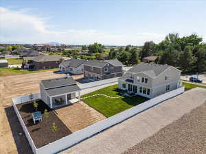 Aerial photo showcasing large .29 acre lot.