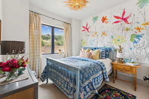 Bedroom featuring carpet flooring