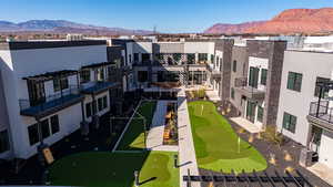 Aerial view of mountains