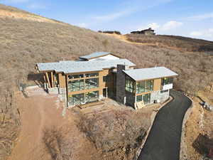 Aerial overview of property's location