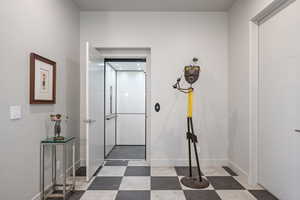 Bathroom with baseboards