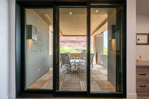 View of doorway to outside