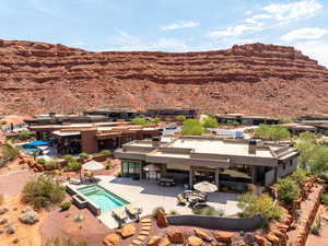 View of mountain background