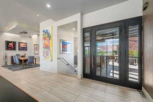 Foyer with plenty of natural light