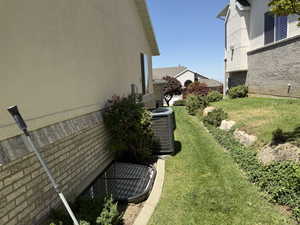 North side of home