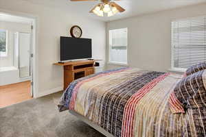 Primary Bedroom showing entrance to private bathroom.