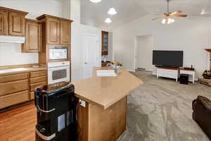 Kitchen featuring electric Air Cleaner.