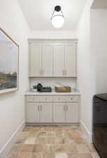 Bar featuring stone finish floors
