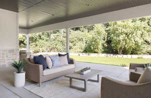View of patio featuring outdoor lounge area