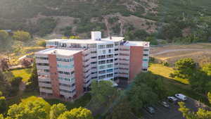 View from above of property