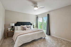 Primary Bedroom with brand new carpet