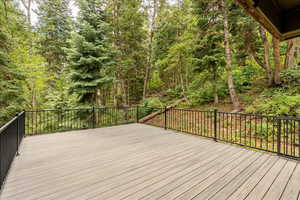 Deck with a forest view