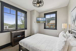 Bedroom with baseboards