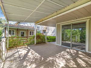 View of wooden terrace