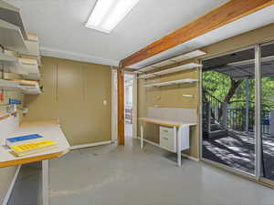 Basement with baseboards