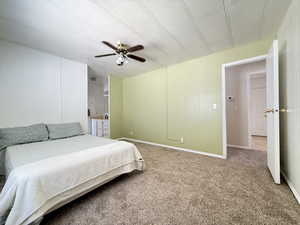 Master bedroom with private bath and walk in closet!