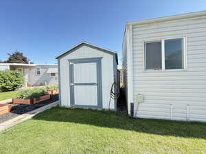 Two sheds for storage