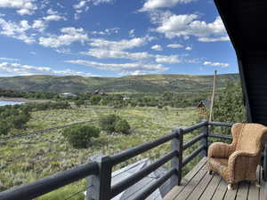 Western view of the lake from the upper bedroom balcony