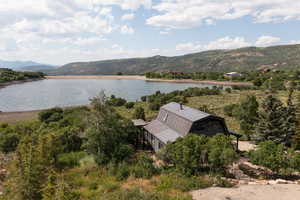 Water view with a mountain backdrop