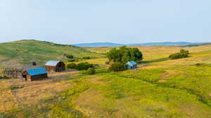 Mountain view featuring rural landscape and agricultural land