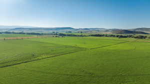 Mountain view with rural landscape