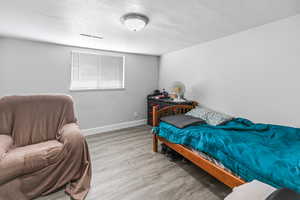 Unit C Bedroom, updated flooring
