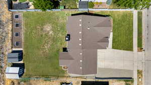 Aerial view of property and surrounding area