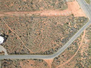 Aerial view of property's location with rural landscape and a desert landscape