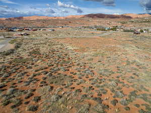 Mountain view with rural landscape and a desert landscape