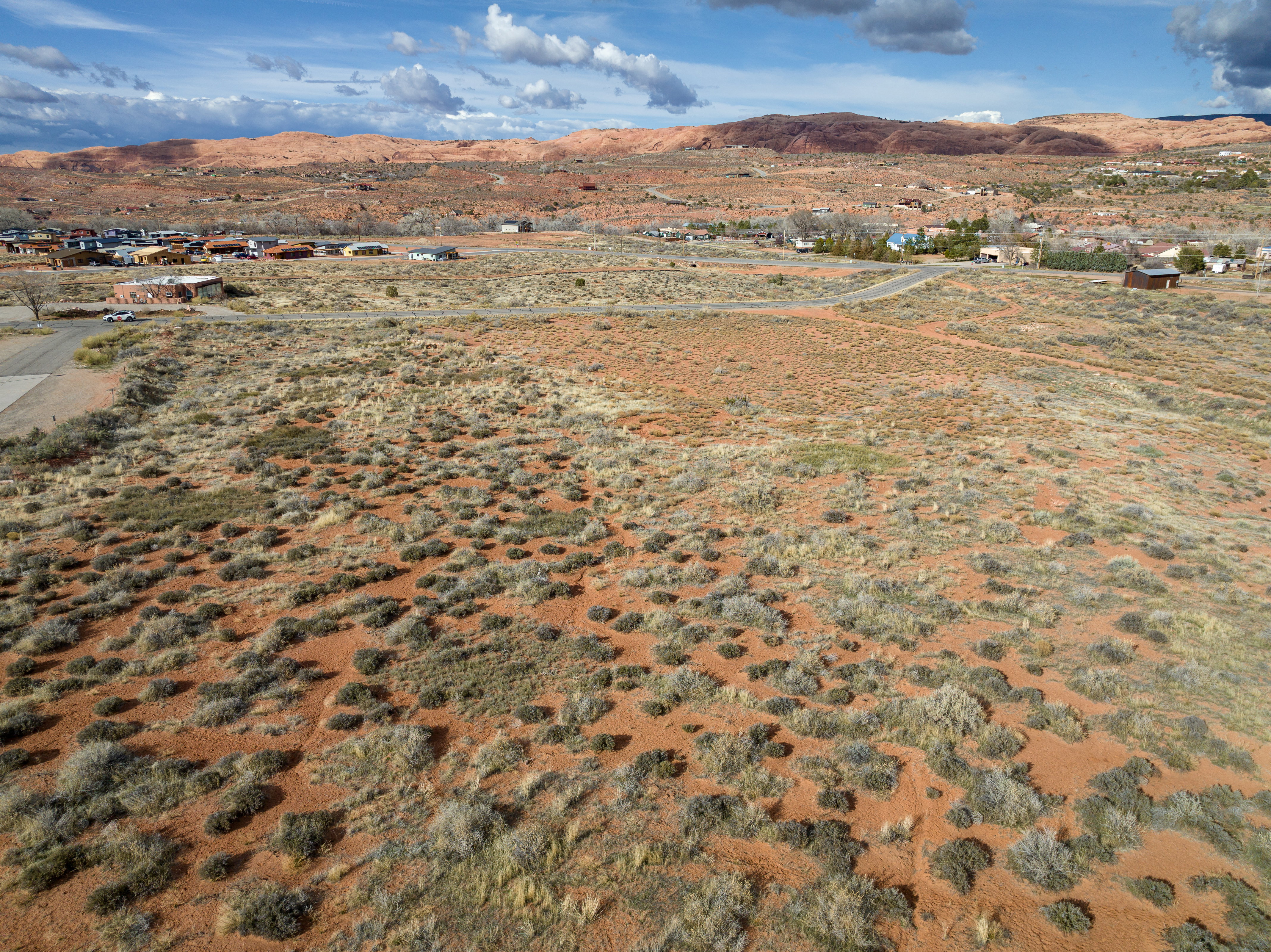 Mountain view with rural landscape and a desert landscape