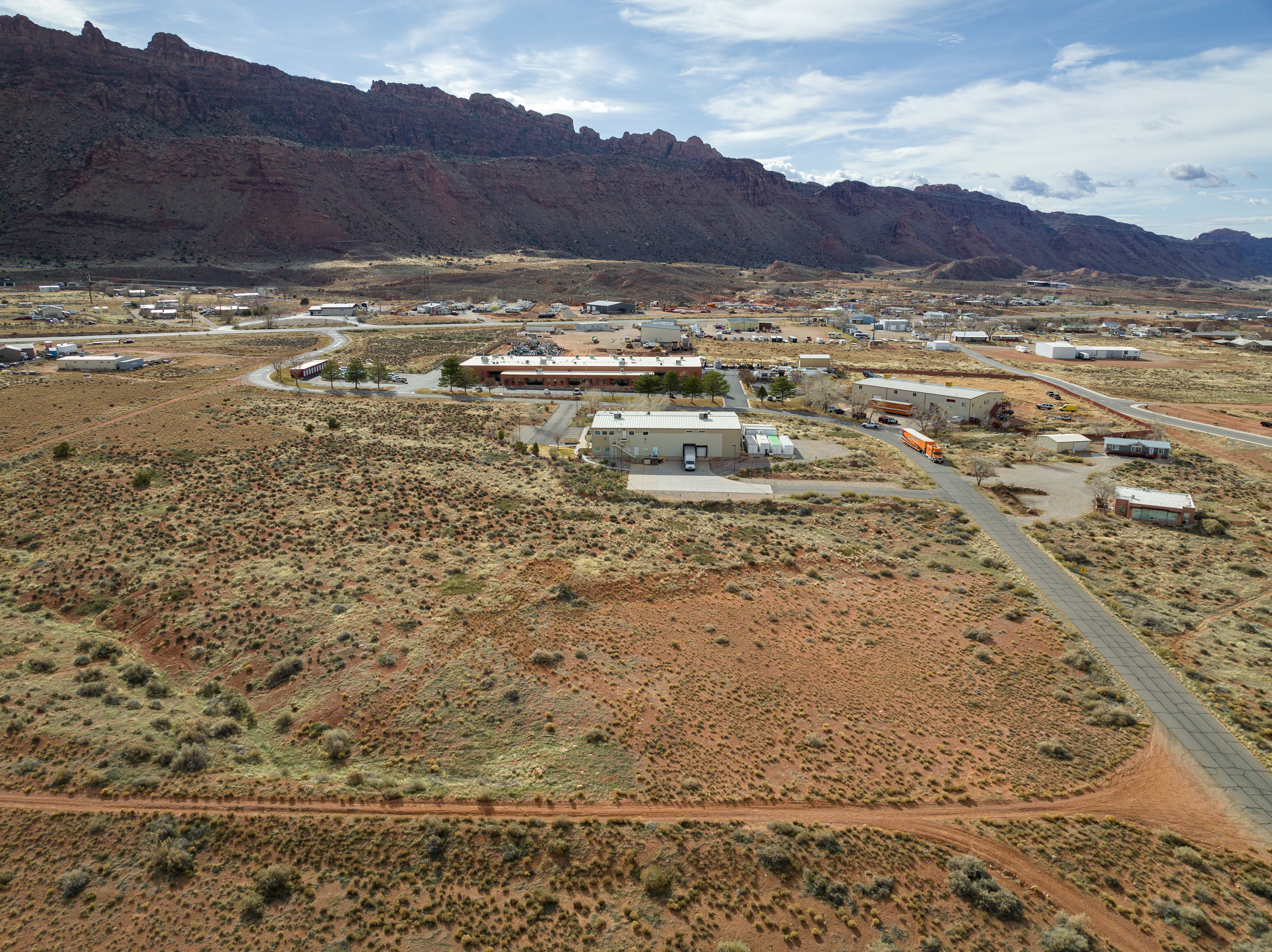 View of rural area featuring a desert landscape and mountains