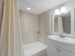 Full bathroom in basement.