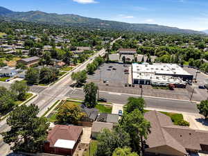Bird's eye view of mountains.