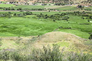 Aerial overview of property's location with rural landscape