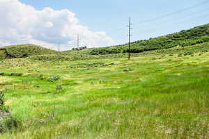 View of yard featuring a view of rural / pastoral area