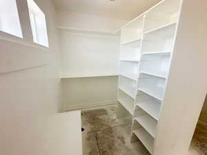 View of spacious closet