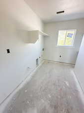 Laundry room with hookup for a washing machine, hookup for an electric dryer, and hookup for a gas dryer