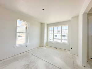 Empty room with healthy amount of natural light