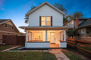 View of front of house featuring a porch