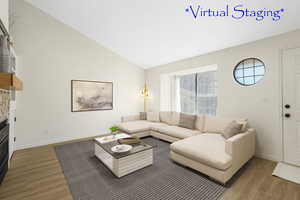 Living Room with virtual staging