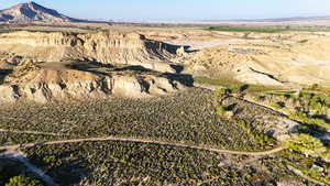 Aerial overview of property's location featuring rural landscape