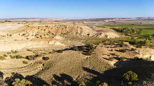 Aerial view of property's location featuring rural landscape and a desert landscape