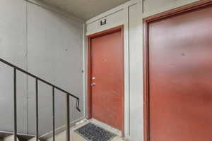 Doorway to property